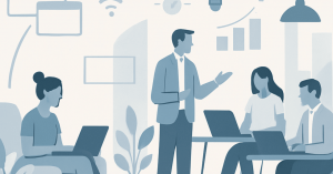 新しい働き方の可能性：リモートと対面のハイブリッド職場