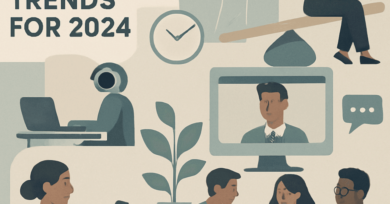 2024年のHRトレンド:職場の柔軟性を高める新しい取り組み