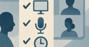 リモート面接を成功に導くためのチェックリスト