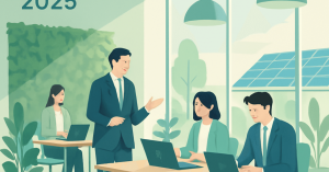 2025年の職場環境：持続可能なオフィスデザインの進化