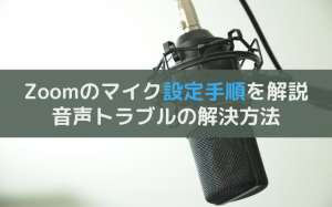 Zoomに参加者の声は必要？マイクの設定方法と手順を解除