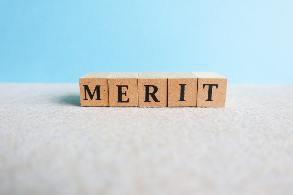 メリット・MERITの文字ブロックの背景素材